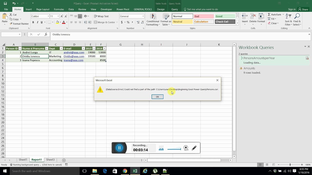 power query excel for mac